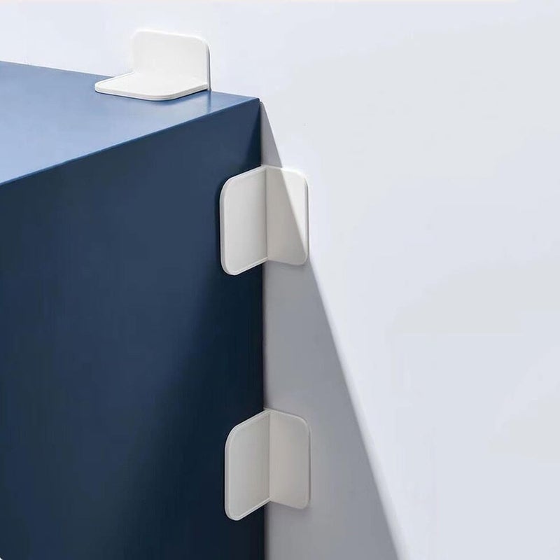 Keathdear 12 Packs Furniture Anchors for Baby Proofing, No Drill Adhesive Anti Tip Wall Anchor for Dresser Bookshelf Mirror Cabinet TV Stand Pantry Shelves Securing - Image 1